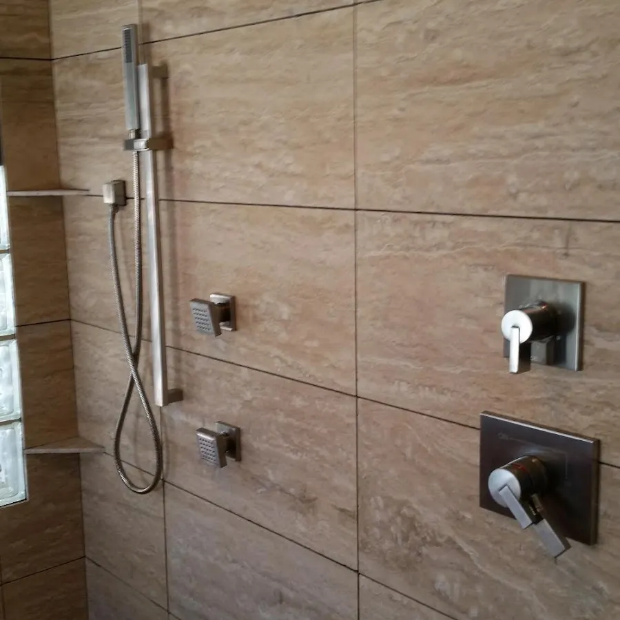 Shower fixture installation for Water Heater Replacement in Colby